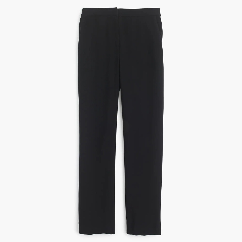 J.Crew pull on easy pant in matte crepe - black